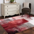 thumbnail image 3 of Red Grey Oil Painting Runner Rug 2.7x5 FT, Non Slip Entryway Carpet, Abstract Modern Street Smear Art Washable Soft Floor Carpet Entrance Mat Non-Shedding Throw Rug for Hallway Laundry Room Bedside, 3 of 9