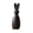Black, variant on ZHUER Rustic Wooden Easter Bunny Decor, Distressed Finish, Wood, Easter & Home Decoration, Tabletop Ornament, 5.71 in, 1 PC