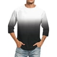 thumbnail image 1 of Birdeem Chemises pour Hommes Imprimé Col Rond Mode Décontractée Manches Courtes Blouses, 1 of 9