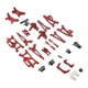 thumbnail image 3 of Kits de actualización de metal para coche RC 1:14, brazos oscilantes, placa amortiguadora, copas de dirección para Rojo, 3 of 9