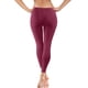 thumbnail image 5 of ICHUANYI Clearance Fashion Casual Women Solid Span Ladies High Waist Wide Leg Trousers Yoga Pants Full Pants(Wine, XL) ICHUANYI WER2023080916659, 5 of 9