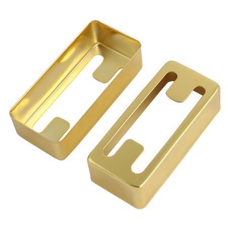 Metal Acoustic Electric Humbucker Guitar Pickup Cover Gold Tone 7 x 3 x 2cm (Best Acoustic Metal Covers)