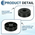 thumbnail image 3 of 4 Pcs Speaker Isolation Feet, 47mmx15mm Plastic Shock Absorption Base, Black, 3 of 5