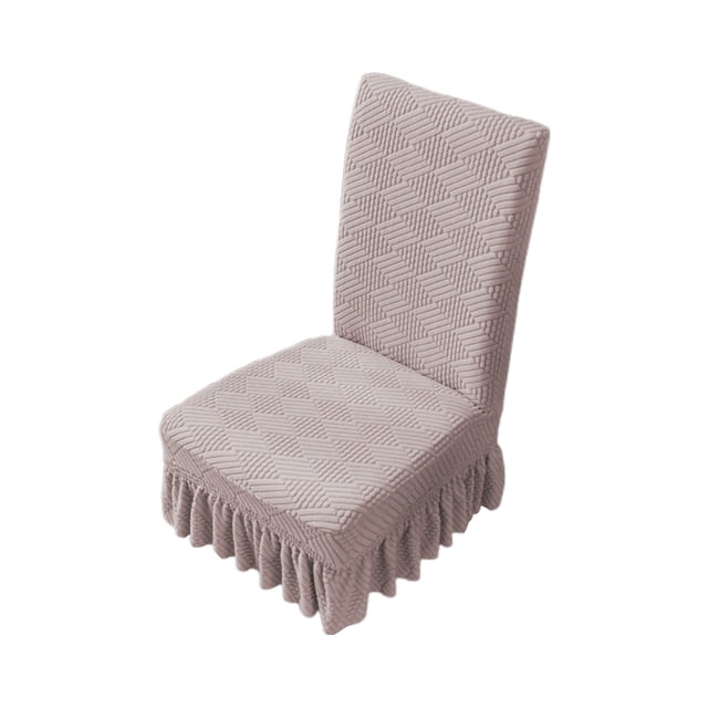 Decoración de la Sala de Estar Cubierta de la Silla Del Restaurante, Cubierta de la Silla Elástica con Falda, Cubierta de Protección Del Asiento de la Cocina, Decoración de la Boda, Tela de Spandex Pa