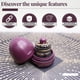 thumbnail image 3 of Llavero con soporte para anillos RING THING, organizador de joyas, color ciruela oscuro, 3 of 8