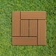 thumbnail image 4 of GOOHOCHY Baldosas para terraza: Suelo antideslizante para exterior de 30,5 x 30,5 x 2 cm, para cualquier clima. Baldosas de plástico entrelazadas para balcón, terraza y jardín., 4 of 8