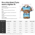 thumbnail image 5 of Disketp Hawaiian Shirts for Men,Animals on Noah's Ark Floating Print Mens Casual Short Sleeve Button Down Shirts Beach Shirt, 5 of 7