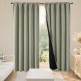 thumbnail image 2 of Cortinas Joydeco, color verde matcha, 132 x 213 cm, opacas, 2 paneles, 2 of 9