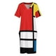 thumbnail image 3 of Vestido de bolsillo suelto My Mondrian, vestidos africanos para mujer, vestido de noche para mujer, 3 of 6