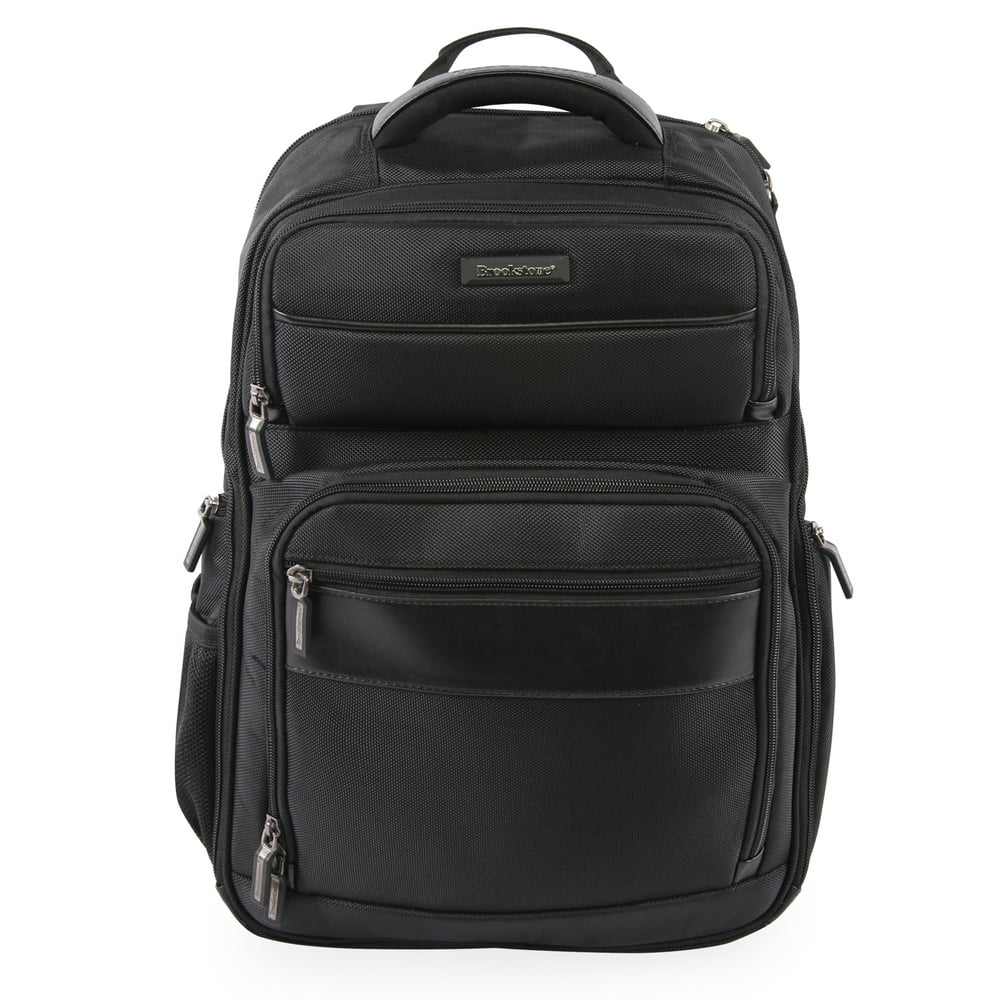 Brookstone Bryce Laptop Backpack - BLACK - Walmart.com - Walmart.com