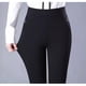 thumbnail image 4 of Pantalones de pierna recta engrosados con forro polar de otoño e invierno, pantalones elásticos de cintura alta, pantalones para madres de mediana edad y mayores, pantalones casuales para, 4 of 6