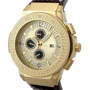 JBW Saxon Mens Gold Plated Chronograph Quartz Watch JB-6101L-10D