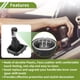 thumbnail image 3 of Perilla de cambio manual de 5 velocidades Unique Bargains con cubierta para VW Golf 5 MK5 GTI GTD R32 2004-2009, palanca de cambio de plástico con cuero sintético, negra y blanca, 3 of 6
