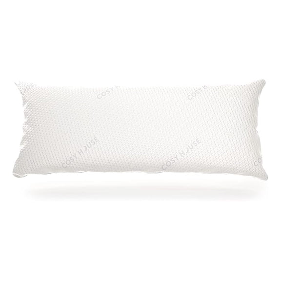 Luxury Rayon Derived from Bamboo Body Pillow for Side & Back -Supportive, Soft, Fluffy, & Quality Long Pillow - Measures 54” x 20”