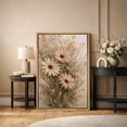 thumbnail image 2 of Framed Canvas Print Wildflower Wall Art Boho Decorative for Living Room Bedroom - 16"x24" NATURAL, 2 of 8