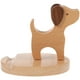 thumbnail image 1 of Soporte de madera para teléfono móvil con forma de perro, creativo, para escritorio (caqui), 1 of 8