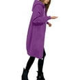 thumbnail image 2 of KANG Fashion Women's Fleece Jacket With Hood And Zipper | Lightweight Warm Coat With Pockets | Casual Outerwear For Autumn Winter Everyday Activities, 2 of 6