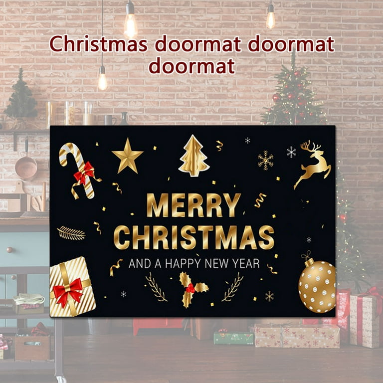 Clearance! EQWLJWE Non-Slip Christmas Rugs Christmas Mats 16 x 24  Inches，Holiday Rugs Winter Welcome Doormats Floor Mat for Indoor Outdoor  Xmas Rug