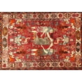 thumbnail image 1 of Ahgly Company Machine Washable Indoor Rectangle Traditional Red Area Rugs, 8' x 12', 1 of 7