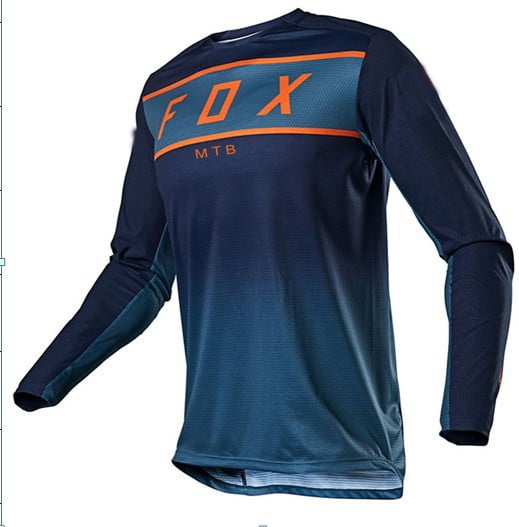 Long Cycling Jersey Sleeve MTB Motocross Jacket Mountain Road Bike T-Shirt Coat 