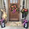 thumbnail image 4 of Easter Door Mat,Spring Bunny Floral Flower Indoor Outdoor Non-Slip Doormat,Entryway Front Porch Easter Rabbit Welcome Door Mat Colorful for Entrance Decor 30" x 17", 4 of 6