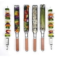 thumbnail image 2 of QUETO 4pcs Portable Grill Basket Set with Non-Stick Grill Baskets, 2 of 5