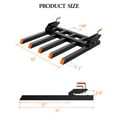 thumbnail image 3 of Studyset 48" Clamp On Debris Forks, 2500 lbs Capacity Heavy Duty Clamp On Pallet Forks Bucket Attachments Tractor Bucket Forks for Loader Bucket Skidsteer Tractor,Quick Attach Loader Bucket, 3 of 10