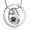 Steel color, variant on Memorial jewelry Forever In My Heart,No Longer By My Side Pet Cremation Jewelry For Ashes Of Dog/Cat Funeral Keepsake Urn Necklace Paw Print Memorial Necklace