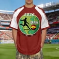 thumbnail image 2 of Men's 2026 Fan Soccer Collection, Patriotic Football Breathable Sportswear XXS-6XL, 2 of 4