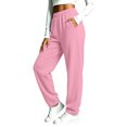 thumbnail image 2 of Viluyesy Women's Joggers Loose Fit High Waisted Drawstring Pockets Cinched Ankle Casual Lounge Athletic Workout Pants Pink Size 3XL, 2 of 6