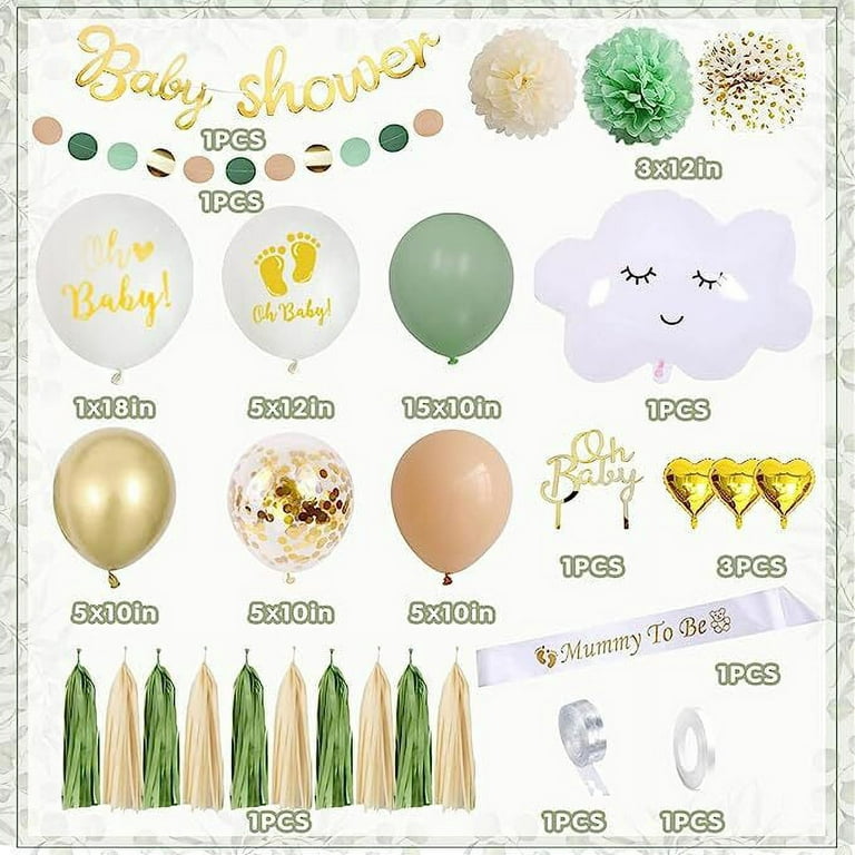 Neutral Baby Shower Decorations, Boho Baby Shower Balloons, Baby Shower  Cake Topper, Baby Shower Party Bags, Mummy to Be Sash, Nursery Decor -   Denmark