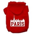 thumbnail image 2 of Mirage Pet Paris Skyline Screen Print Pet Hoodies Red Size XL, 2 of 2