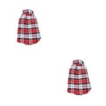 thumbnail image 2 of Greeniant Camisa a cuadros para mascotas Camisetas para perros Camisa para cachorros Ropa para cachorros Rojo L Type1 NO1, 2 of 6