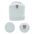 thumbnail image 4 of Unique Bargains 1 Pc Organizational Cylinder Dots Makeup Bag for Travel Blue Plush, 4 of 5
