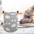 thumbnail image 7 of Laundry Hamper, Collapsible Laundry Basket Dorm, Baby Laundry Basket, Large Laundry Hamper Waterproof with Leather Handle for Dirty Clothes, Kids Toys, Bedroom, Bathroom, 7 of 7