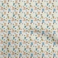 thumbnail image 1 of oneOone Georgette Viscose Dark Peach Fabric Bear Craft Projects Decor Fabric Printed By The Yard 42 Inch Wide, 1 of 4