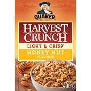Quaker Céréales granola Croque Nature Légères et croustillantes Saveur Miel et noix