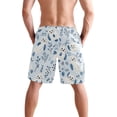 thumbnail image 2 of joogoo Men's Swim Trunks Sea Lion and Leaves Beach Shorts with Pockets S, 2 of 6
