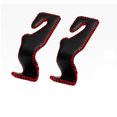 thumbnail image 2 of Gancho para bolso de coche, 2 en 1, ganchos para reposacabezas de asiento de coche, soporte de almacenamiento de cuero duradero para colgar bolsas de comestibles, paquete de 2, rojo, 2 of 5