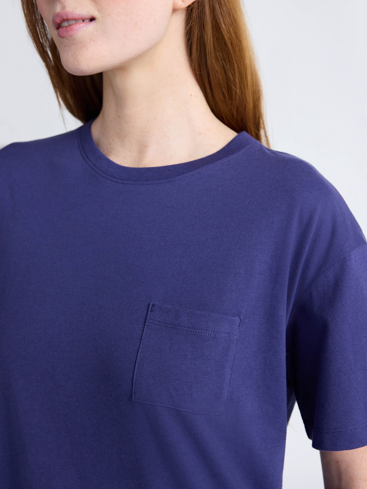 Joyspun Women's Sleep Tee with Short Sleeves, Sizes XS-3X