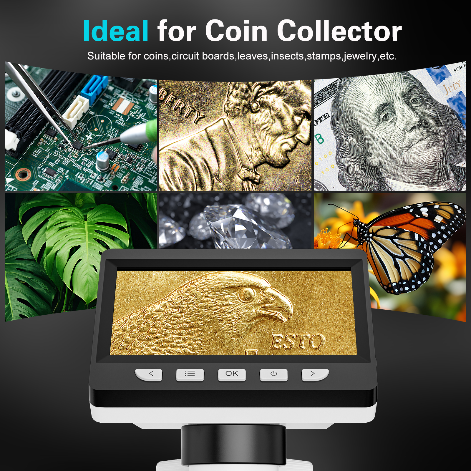 BEBANG 4.3" Coin Digital Microscope photo 8