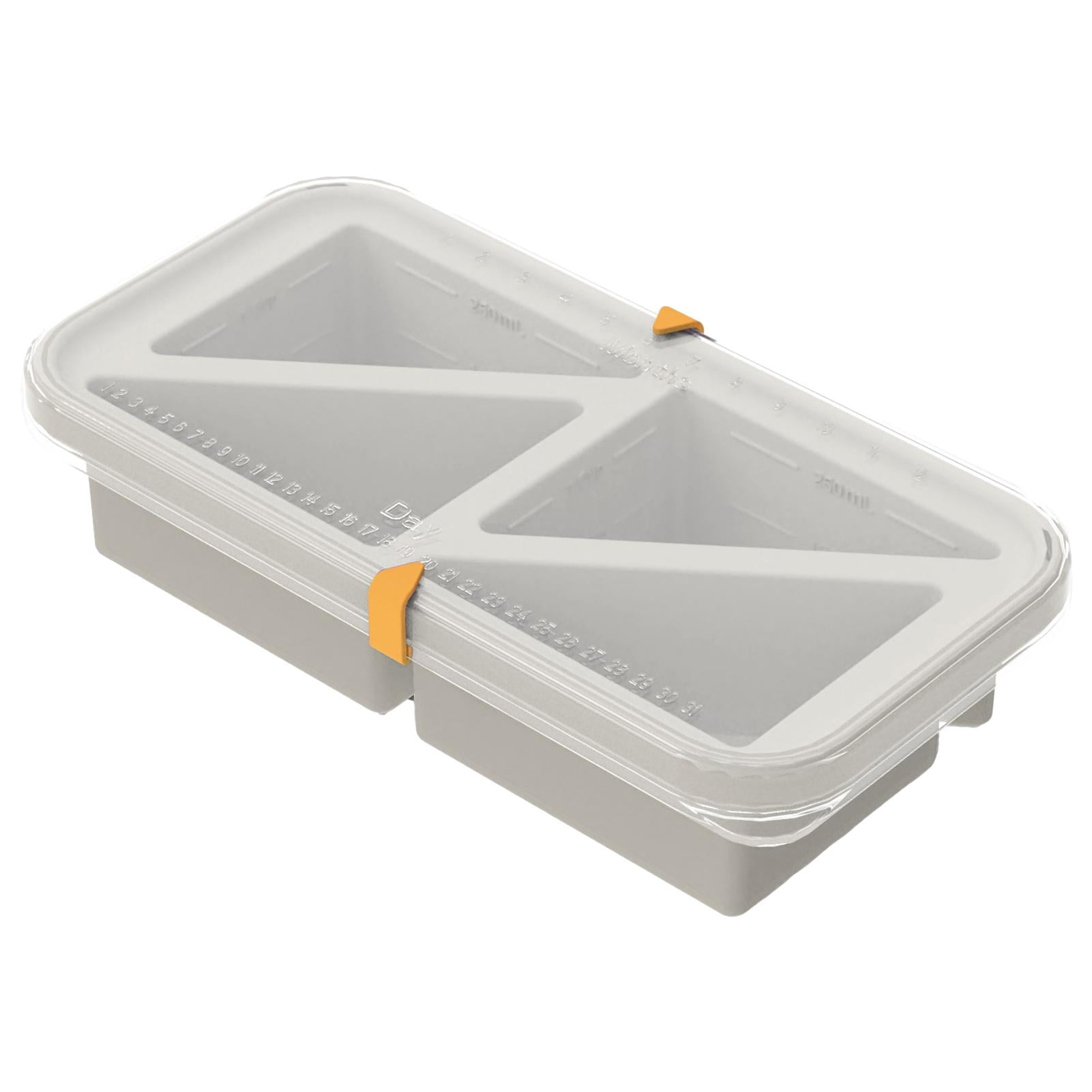 Younar Silicone Freezing Tray 4Grids ExtraLarge with Lid Souper
