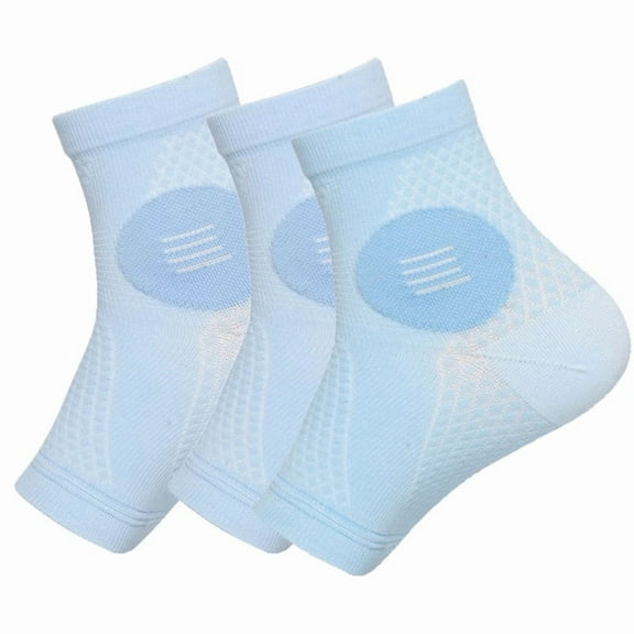 TELOLY Pair Neuropathy Socks Toeless Compression Socks Breathable Comfortable Ankle Socks Relief Athletic Socks For Arch & Heel