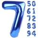 thumbnail image 1 of Globo IWERP número 7 azul marino de 40 cm para fiesta de cumpleaños, 1 of 9
