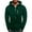Green, variant on Herrnalise Men Casual Solid Sports Fitness Sweater Cardigan Hooded Long Sleeve Zipper Sweater Jacket Green