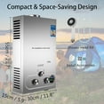 thumbnail image 3 of Tankless Water Heater 2.2GPM 8L Outdoor Portable Gas Hot Water Heater Instant Propane Water Heater with Digital Display for Home Outdoor Camping RV Trips Boat Cabins, 3 of 9