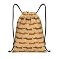 thumbnail image 1 of Lukts Dachshund Dog Puppy Pattern Drawstring Backpack Bag Sport Gym Sackpack,String Backpack Sport Bag Sack,Cinch Tote Gym Backpack-Medium, 1 of 6