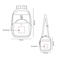 thumbnail image 5 of Paquete 15 piezas Mochila escolar con bolsa de viaje desmontable verde 31 x 46 x 16, 5 of 5