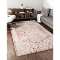 thumbnail image 1 of Unique Loom Radcliffe Oxford Rug , 4' 0" x 4' 0" ,Pink, 1 of 6