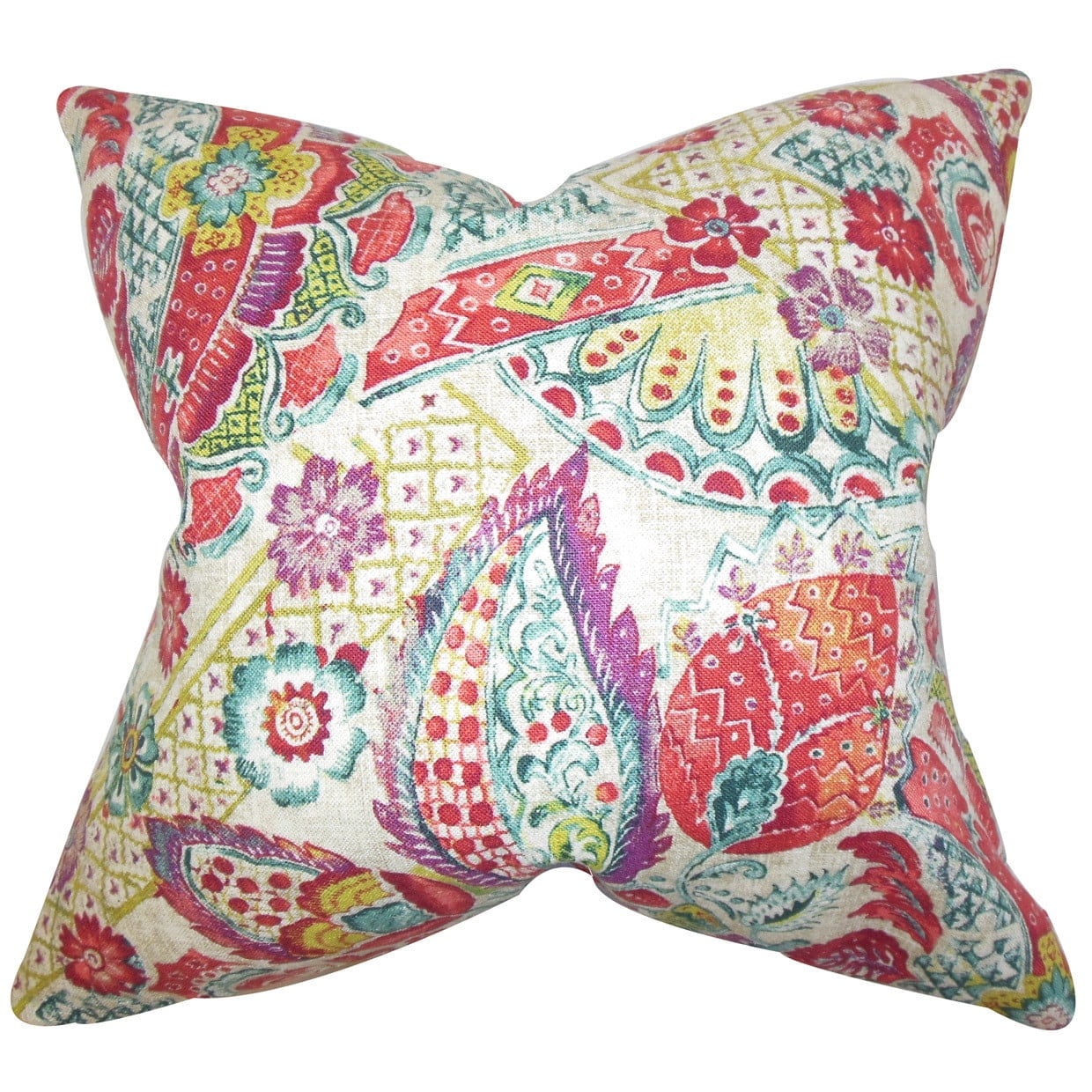 The Pillow Collection Heidrun Floral Bedding Sham Brown Queen//20 x 30